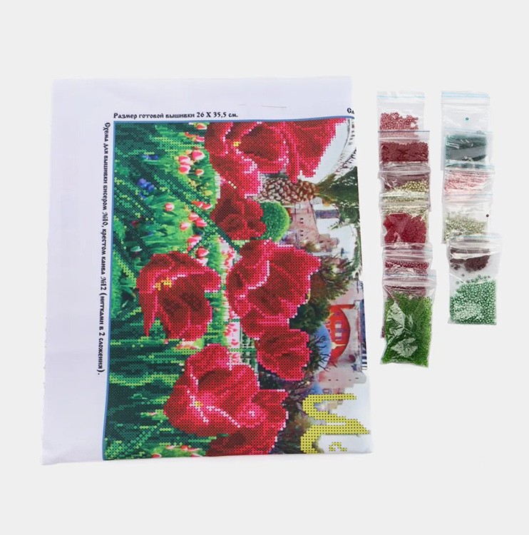 Набор для вышивания «Тюльпаны у Мечети Айя-Софии» — картинка 2