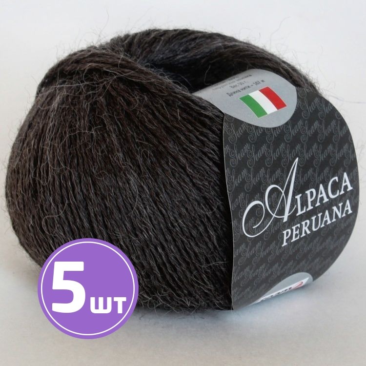 Пряжа SEAM ALPACA PERUANA (505), марен, 5 шт. по 50 г