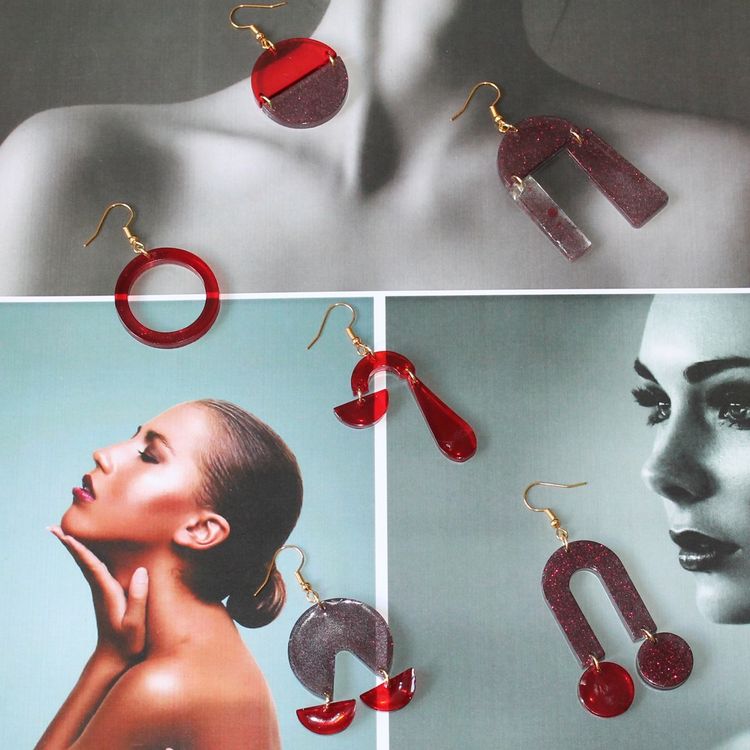 Набор для создания украшений из эпоксидной смолы «Серьги #4», FancyOn — картинка 2