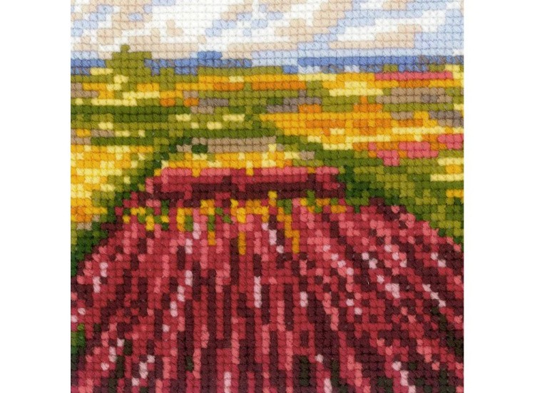 Набор для вышивания «Поле с тюльпанами» по мотивам картины К.Моне — картинка 5
