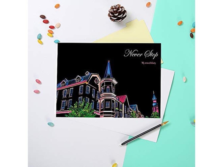 Скретч-набор «Travel Diary» (цветные) — картинка 4