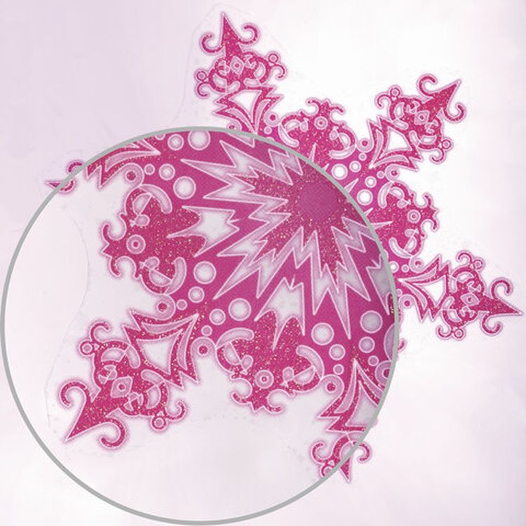 Украшение для окон и стекла «Разноцветные снежинки 3» — картинка 5