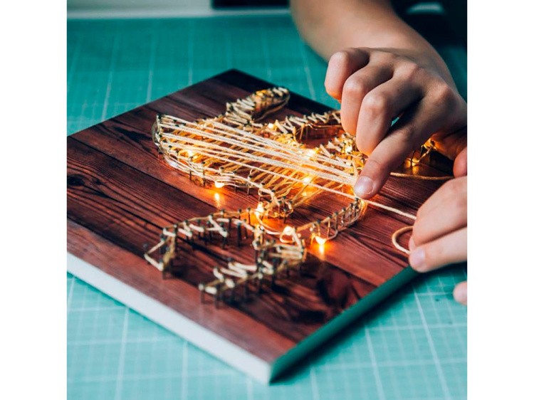 Декоративная светодиодная нить-гирлянда для творческих работ — картинка 3