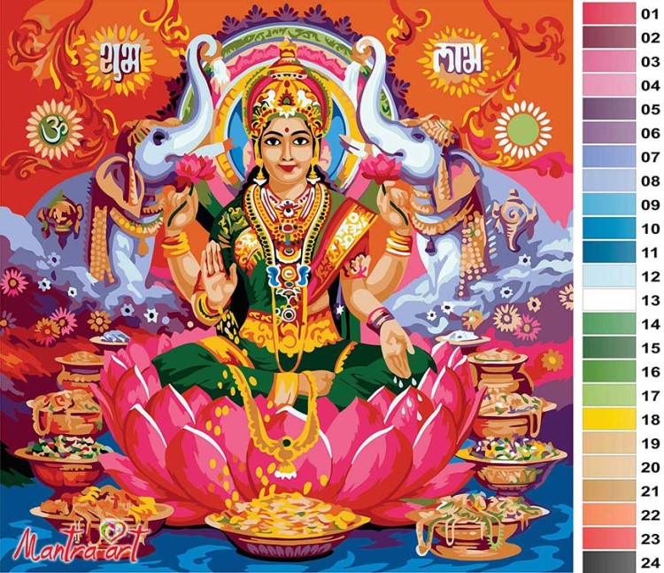 Картина по номерам «Лакшми» — картинка 2