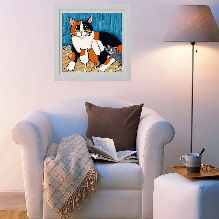 Картина по номерам «Счастливая семья» — картинка 3