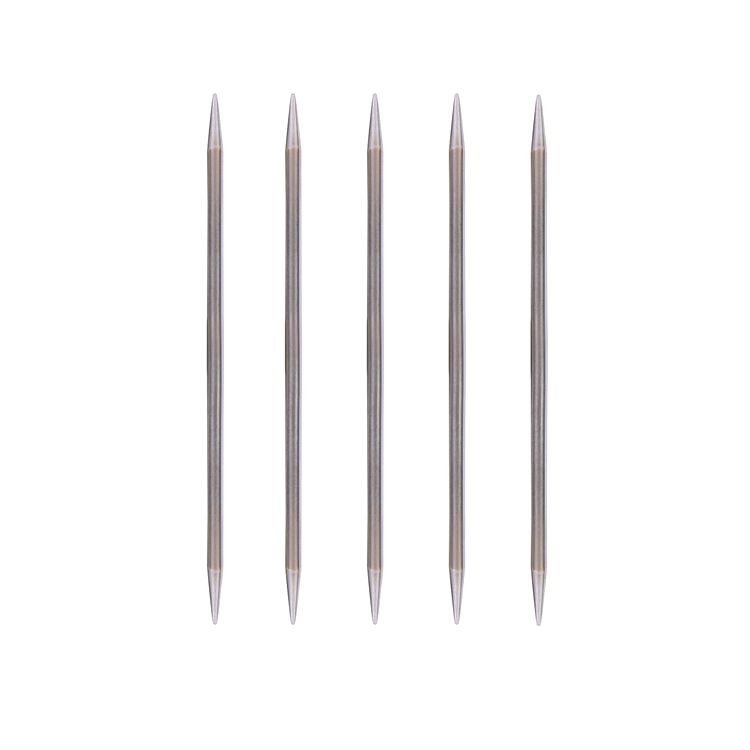 Спицы чулочные под никель, 5-ти компл., 15 см, сталь, 5 мм, Gamma — картинка 2