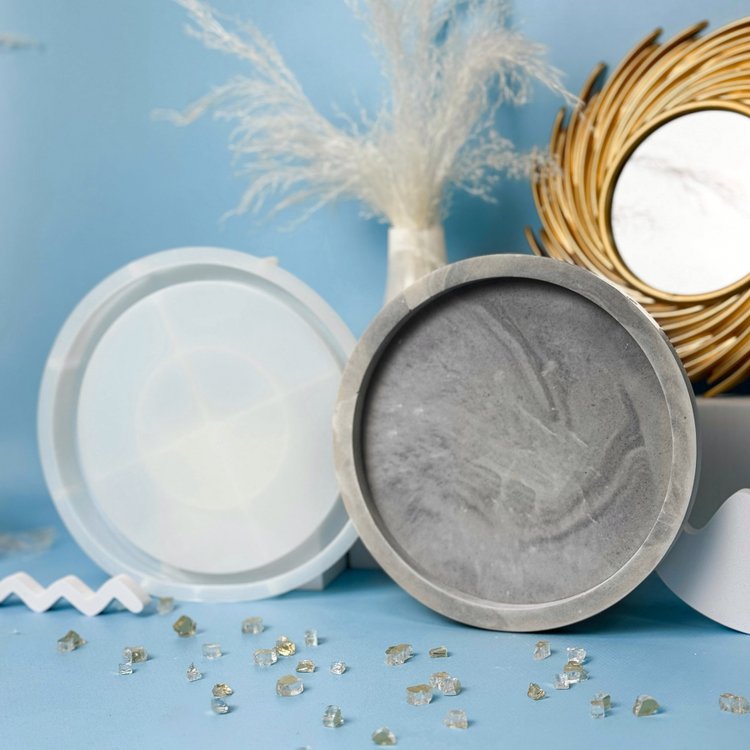 Силиконовый молд - Блюдо круг, d21 см, 1 шт. — картинка 2