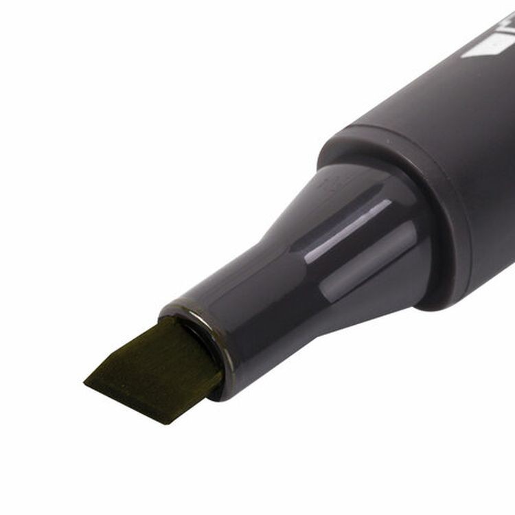 Маркер для скетчинга двусторонний 1 мм - 6 мм BRAUBERG ART CLASSIC, цвет: темный желто-серый — картинка 3