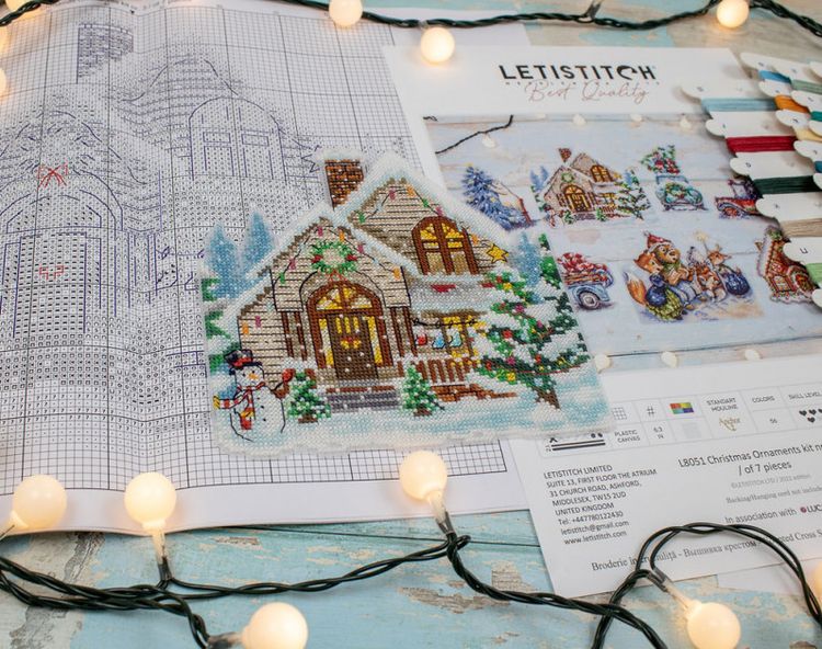 Набор для вышивания «Christmas Ornaments kit nr. 3» — картинка 5