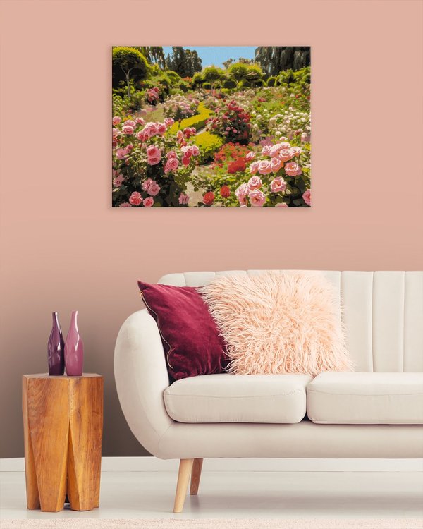 Картина по номерам «Абстрактный сад роз» — картинка 3