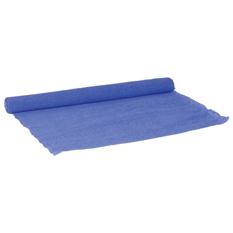 Бумага гофрированная (креповая), 110 г/м2, синяя, 50х250 см, ОСТРОВ СОКРОВИЩ — картинка 2