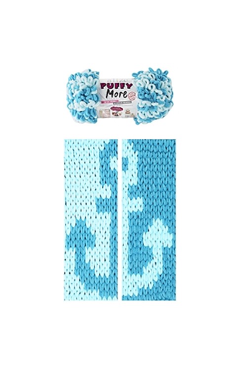 Пряжа ALIZE Puffy More (6409), мультиколор, 5 шт. по 150 г — картинка 2