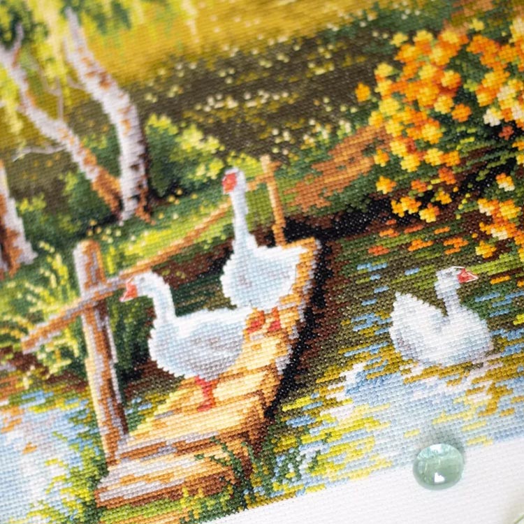 Набор для вышивания «Деревенский пруд» — картинка 9
