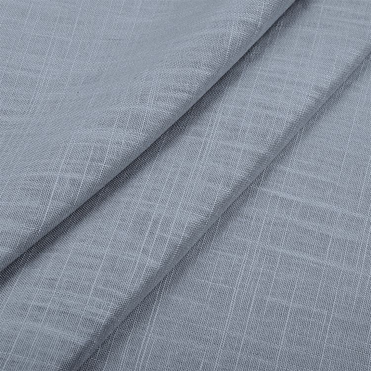 Ткань льняная, 190 г/м², 5 м x 140 см, цвет: пыльно-голубой, TBY — картинка 3