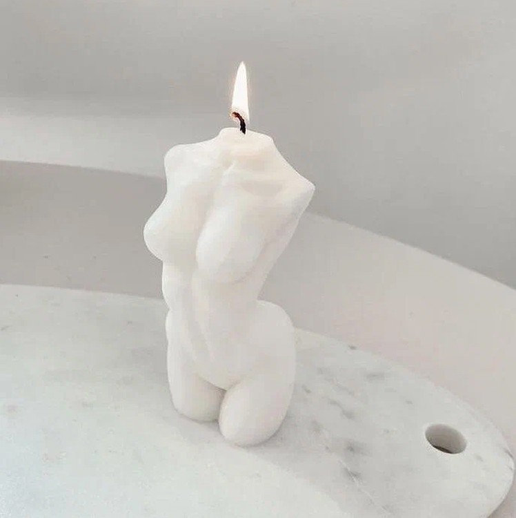 Силиконовый молд - Силуэт девушки, 8x6см — картинка 2