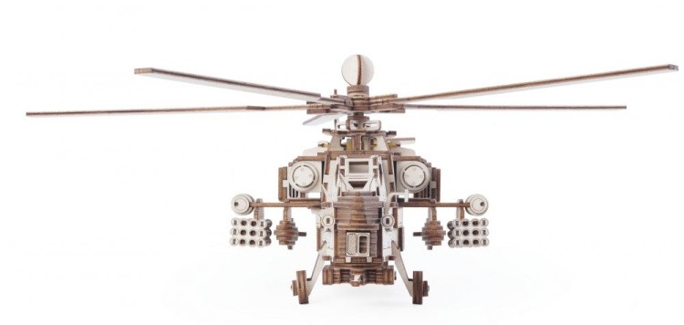 Конструктор из дерева «Ударный боевой вертолет», Армия России — картинка 2