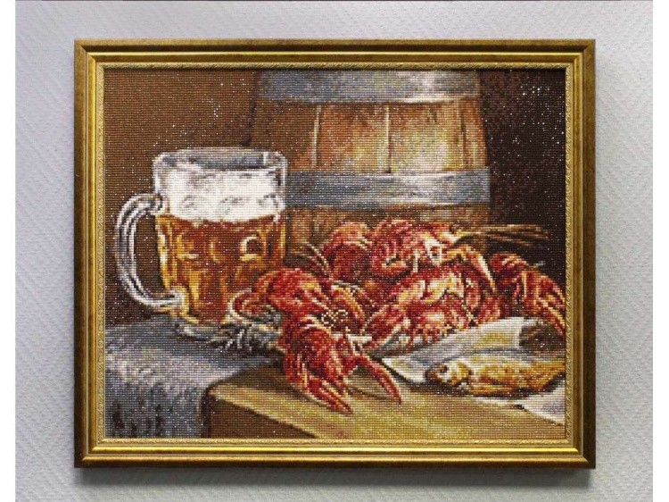 Алмазная вышивка «Пиво и раки» — картинка 3