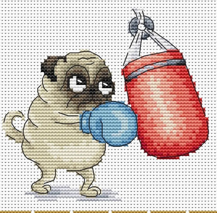 Набор для вышивания «Bodybuilding. Я здоров и силен» — картинка 6