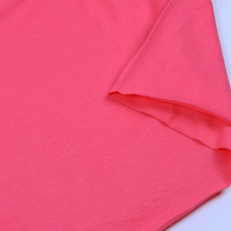 Ткань трикотаж Кулирка хлопок, 6 м, ширина 100+100 см, 145 г/м2, цвет: ярко-розовый, TBY — картинка 4