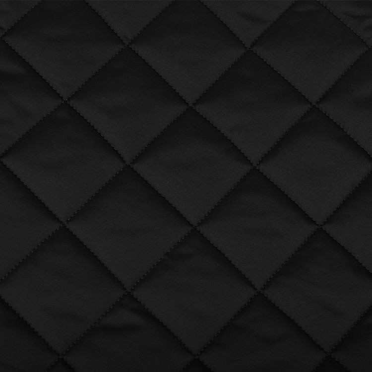 Ткань стежка, ромб 5,5 см, 5 м x 150 см, 230 г/м², цвет: черный, TBY