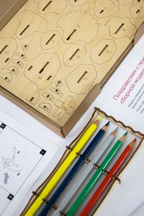 Конструктор из дерева «Большой Слон», UNIWOOD — картинка 4