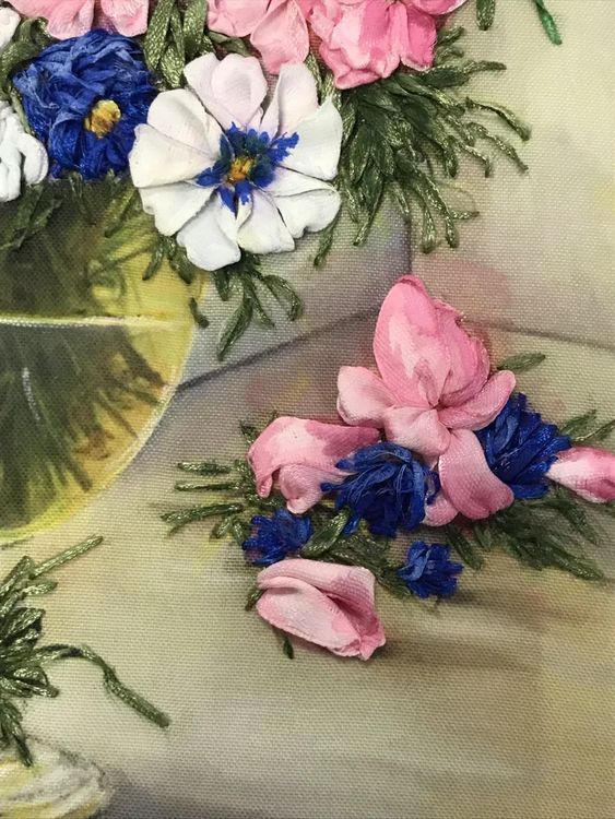 Набор для вышивания «Цветы у окна» — картинка 2