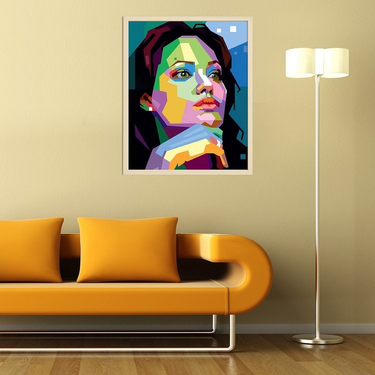 Картина по номерам «Анджелина Джоли» — картинка 3