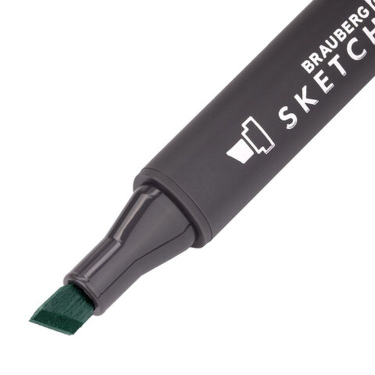 Маркер для скетчинга двусторонний 1 мм - 6 мм BRAUBERG ART CLASSIC, цвет: мятно-зеленый — картинка 3