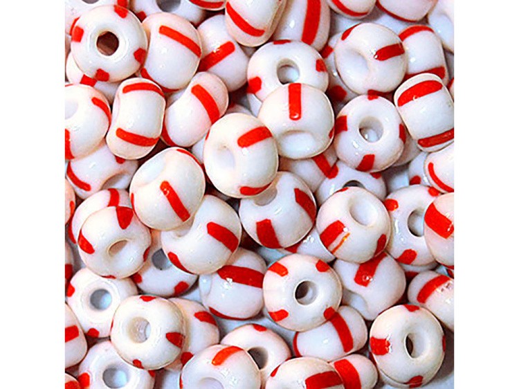 Бисер Preciosa Чехия 311-19001, 10/0, 50 г, цвет: 03890 полосатый — картинка 2