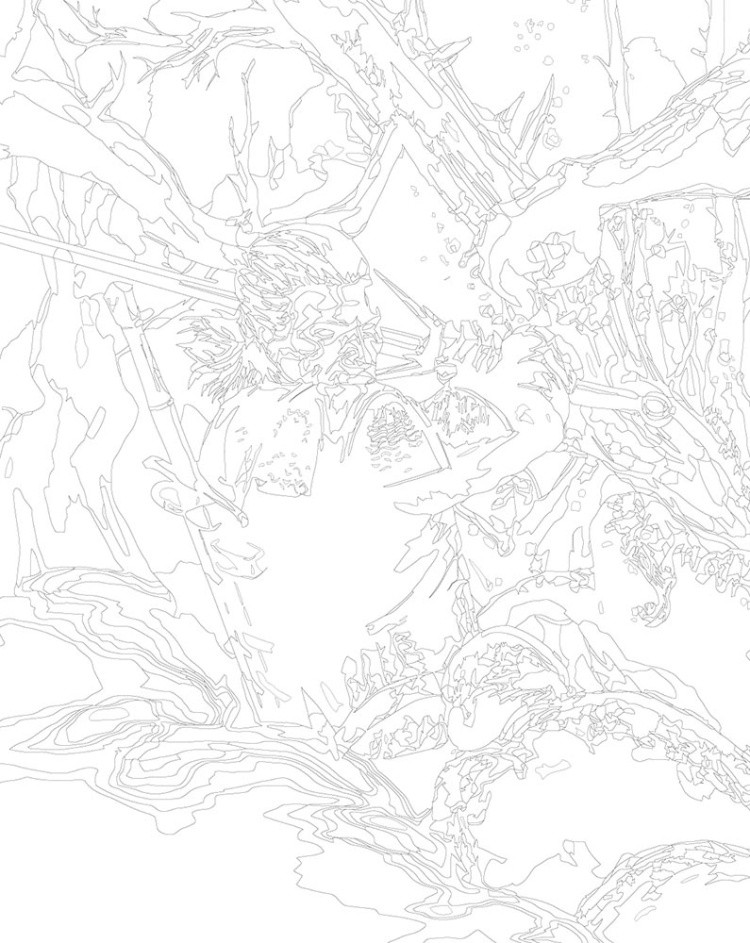 Картина по номерам «Ведьмак 3 Witcher фэнтези: Геральт» — картинка 3