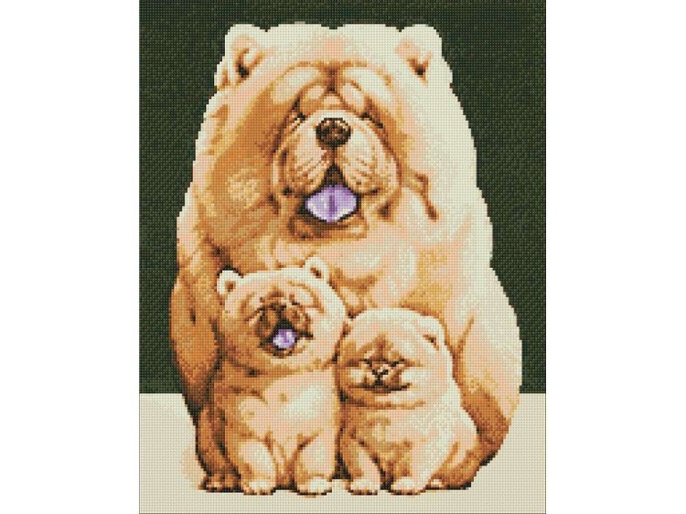 Алмазная вышивка «Пушистое семейство» — картинка 3