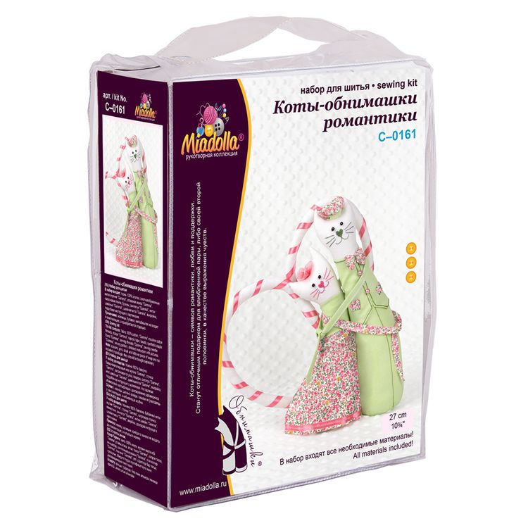 Набор для шитья «Коты-обнимашки романтики» — картинка 3
