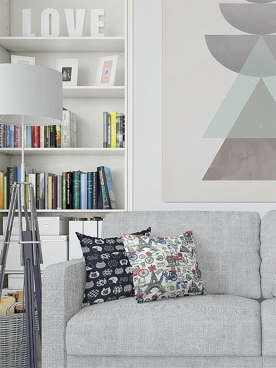 Ткань Лен, 140 г/м², 5 м x 150 см, цвет: синий, белый, животный принт, TBY — картинка 5