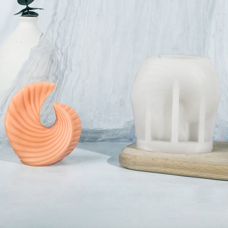 Силиконовый молд - Свеча волнистая №3,9x8,5см 1 шт. — картинка 5