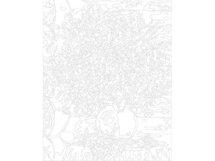 Картина по номерам «Ваза с ромашками» — картинка 3