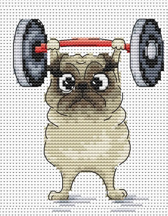 Набор для вышивания «Bodybuilding. Я здоров и силен» — картинка 3