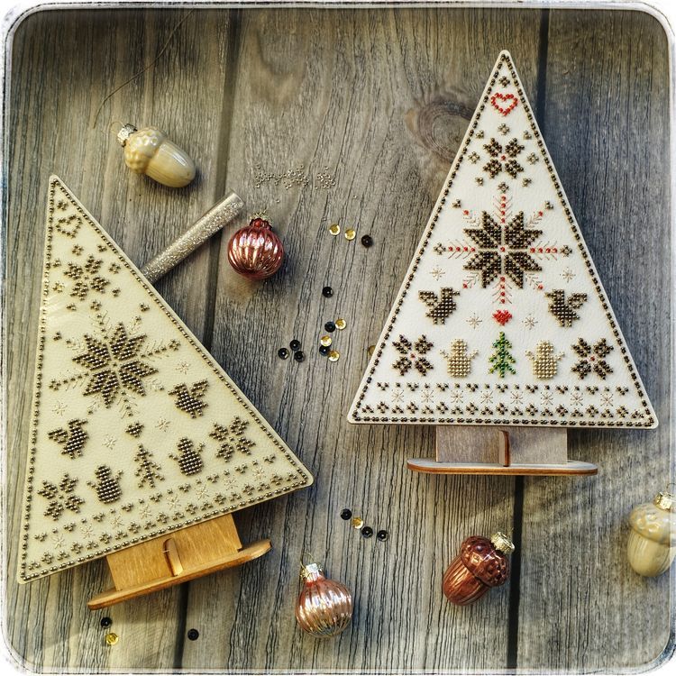 Комплект для вышивания «Ёлочка праздничная, белая» — картинка 4