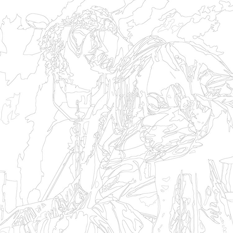 Картина по номерам «Рэпер ЛСП LSP: Олег Савченко 2» — картинка 3