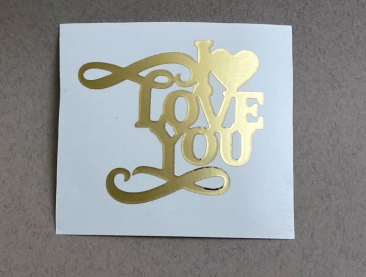 №7 Наклейка (золото) Sticker, Art Blong — картинка 2