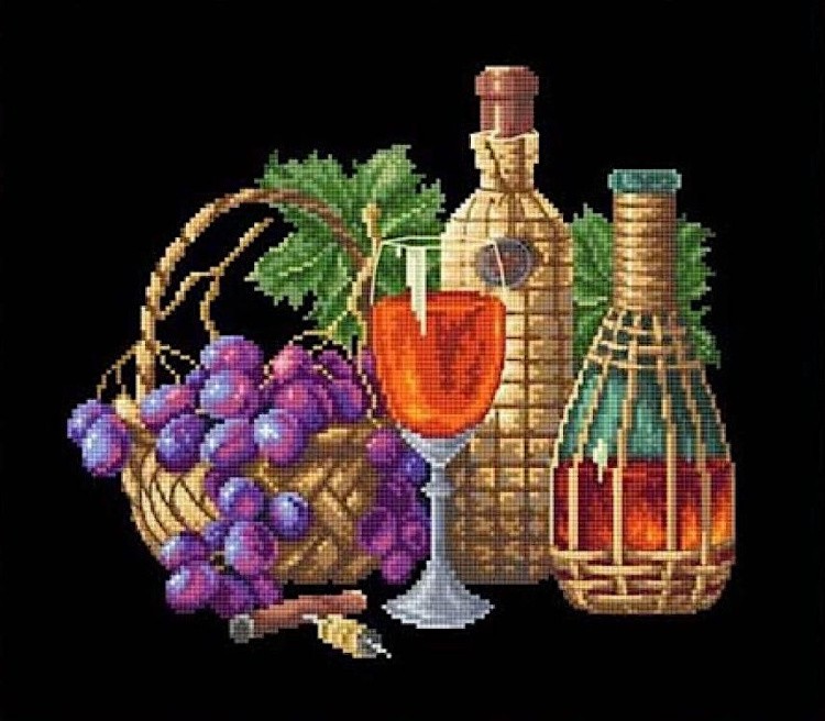 Набор для вышивания «Бокал вина»