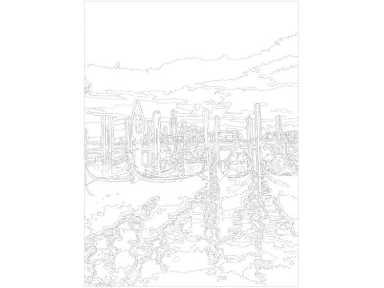 Картина по номерам «Лодки» — картинка 3