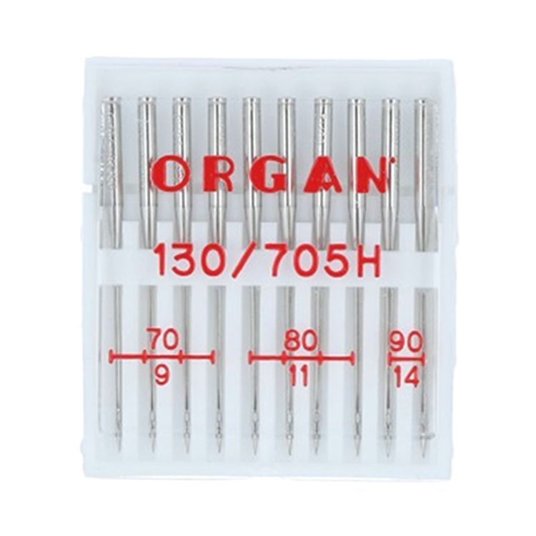 Иглы для бытовых швейных машин, №70, №80, №90, универсальные, ORGAN — картинка 2