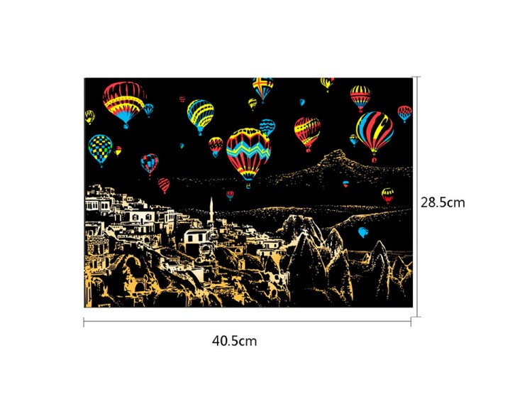 Скретч-картина «Cappadocia» (цветная) — картинка 2