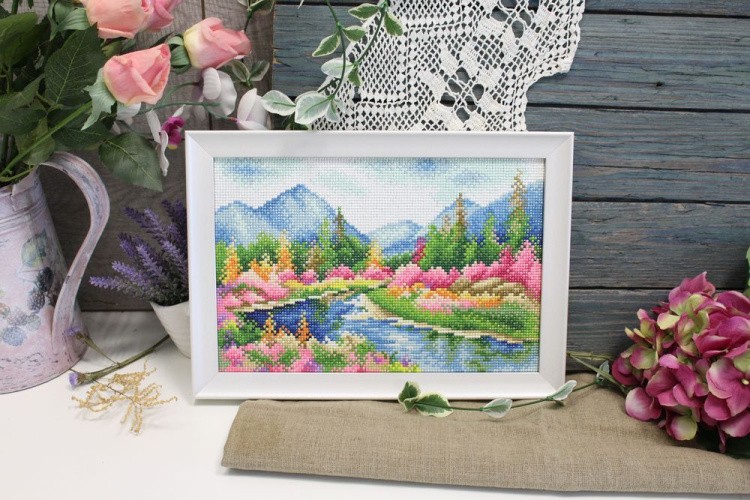 Алмазная вышивка «Озеро Джека Лондона» — картинка 3