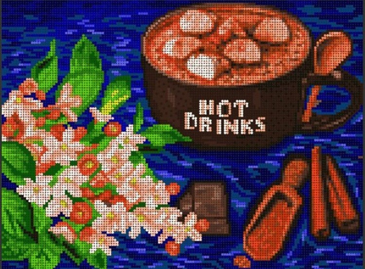 Набор вышивки бисером «HOT DRINKS»