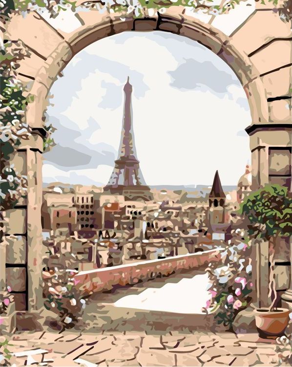 Картина по номерам «Вид из арки»