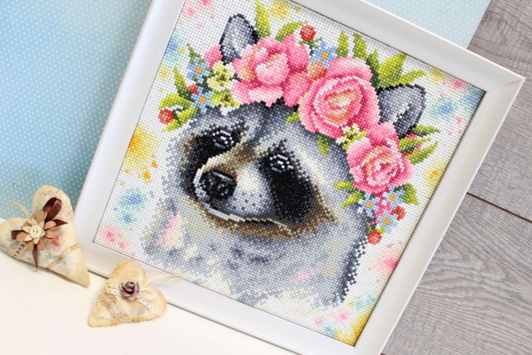 Алмазная вышивка «Енот» — картинка 4