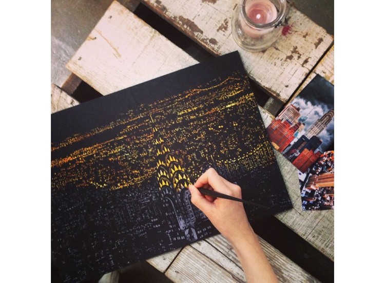 Скретч-картина «Нью-Йорк» — картинка 6