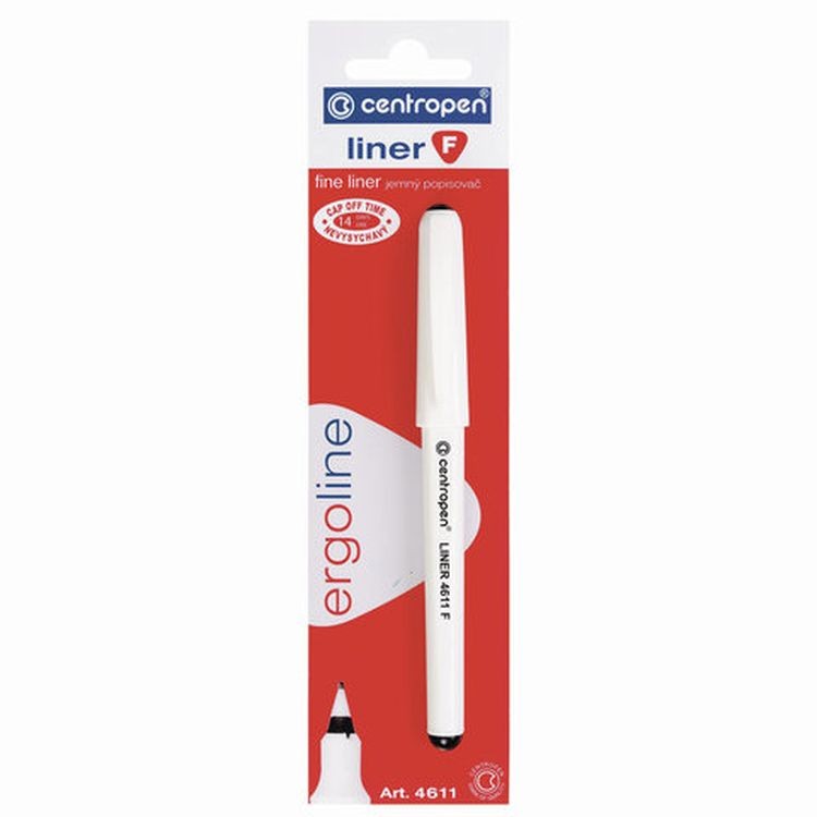 Ручка капиллярная (линер) черная CENTROPEN «Liner», линия письма 0,3 мм — картинка 3