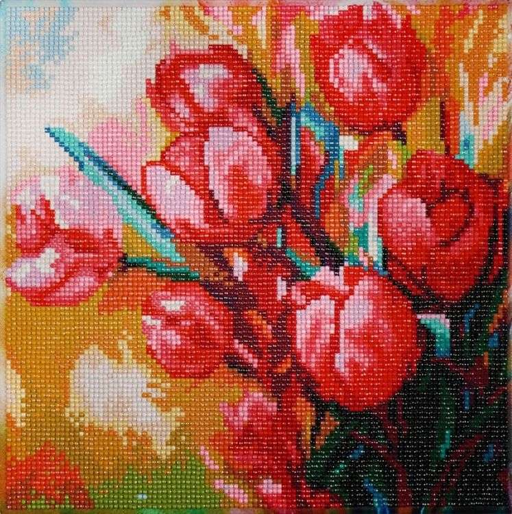 Алмазная вышивка «Букет тюльпанов» — картинка 2